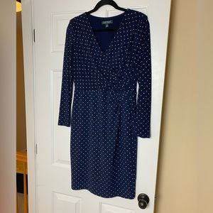 Ralph Lauren Long Sleeve Dress Polka Dots